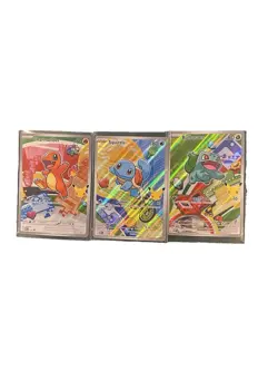 Pokemon TCG First Partner Illustration Collection Series 1 Kanto GEN 1 Starters - Image 1