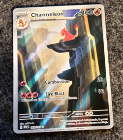 Pokemon TCG Charmeleon 169/165 Scarlet & Violet 151 IR Full Art Holo EN 2023 - Image 1