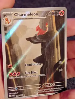 Pokemon TCG Charmeleon 169/165 Scarlet & Violet 151 IR Full Art Holo EN 2023 - Image 2