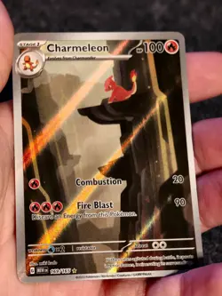 Pokemon TCG Charmeleon 169/165 Scarlet & Violet 151 IR Full Art Holo EN 2023 - Image 5