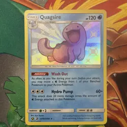 Pokemon TCG Quagsire Hidden Fates SV10/SV94 Holo Shiny Holo Rare Baby Shiny NM - Image 1