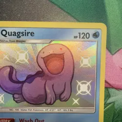 Pokemon TCG Quagsire Hidden Fates SV10/SV94 Holo Shiny Holo Rare Baby Shiny NM - Image 4