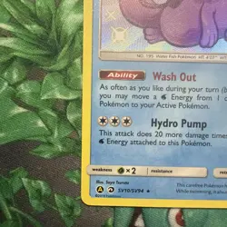 Pokemon TCG Quagsire Hidden Fates SV10/SV94 Holo Shiny Holo Rare Baby Shiny NM - Image 5