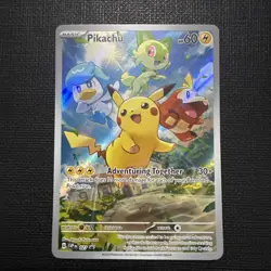 Pokemon TCG Pikachu Promo 027 Scarlet And Violet Promo Card - Image 1