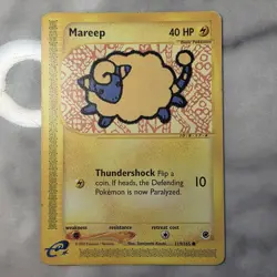 Nintendo Mareep 119/165 Expedition Base Set 2002 Basic Electric Pokemon E Card - Image 1