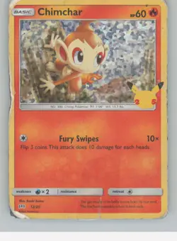Chimchar 012/025 P McDonald's 25th Anniversary Promos Pokemon Holo DMG - Image 1