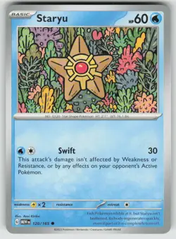 Staryu 120/165 Common 151 Pokemon NM - Image 1