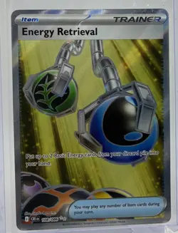 Pokemon TCG - Energy Retrieval Chaos Rising Ultra Holo Rare - 108/086 - NM/M - Image 1