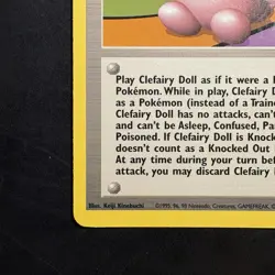Vintage Pokemon TCG Clefairy Doll 70/102 Trainer Base Set Rare Wotc 1999 - Image 5