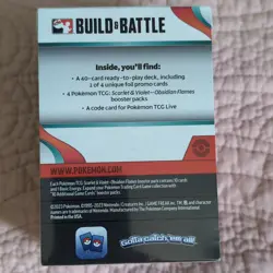 Pokemon TCG Scarlet & Violet Obsidian Flames Build & Battle Box - Image 2