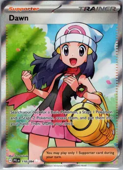 Dawn 118/094 Ultra Rare Phantasmal Flames Pokemon Holo Near Mint - Image 1