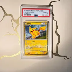 PSA 10 Pikachu World Holo German 2010 Japanese Promo Pokemon Card - Image 1