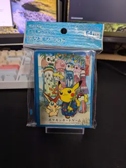 Pokemon Center Japan Tanabata Festival Deck Sleeves 64ct Pikachu Jirachi Victini - Image 1