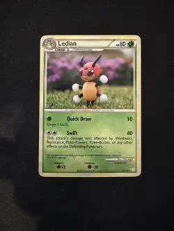 Ledian 25/123 Rare HeartGold & SoulSilver Pokemon TCG - Image 1