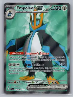 Empoleon ex 114/094 Ultra Rare Phantasmal Flames Pokemon Holo Near Mint - Image 1