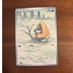 Pokemon Snorunt 227/217 Rare Regular 70 HP Basic Ice Card TCG English 2026 - Image 1