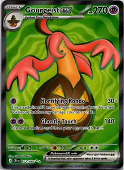Gourgeist ex 102/086 Ultra Rare Chaos Rising Pokemon Holo Near Mint - Image 1