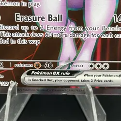 Pokemon TCG Team Rockets Mewtwo EX 213/182 Full Art Destined Rivals - Image 2