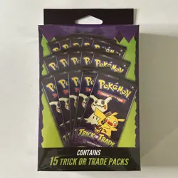 2025 Pokemon Trick or Trade Sealed Box With 15 Booster Packs Brand New - Image 1
