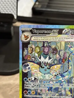 2025 Pokemon Prismatic Evolutions Vaporeon ex Special Illustration Rare #149/131 - Image 2