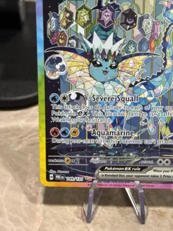 2025 Pokemon Prismatic Evolutions Vaporeon ex Special Illustration Rare #149/131 - Image 4
