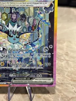 2025 Pokemon Prismatic Evolutions Vaporeon ex Special Illustration Rare #149/131 - Image 5