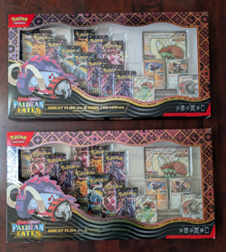 Lot of 2 - Pokemon Paldean Fates Great Tusk & Iron Treads Collection - Sealed - Image 1