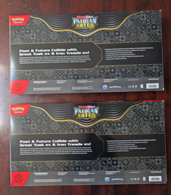 Lot of 2 - Pokemon Paldean Fates Great Tusk & Iron Treads Collection - Sealed - Image 2