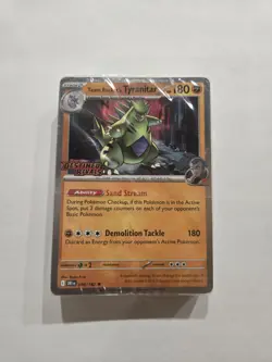 Pokemon Destined Rivals TEAM ROCKET’S TYRANITAR Stamped Prerelease Deck- Sealed - Image 1