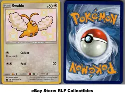 2019 Pokemon, Hidden Fates Shiny Vault, #SV42/SV94 Swablu, Holo Rare - Image 1