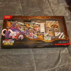 Pokemon TCG: Paldean Fates Great Tusk ex Iron Treads ex Premium Collection Box - Image 1