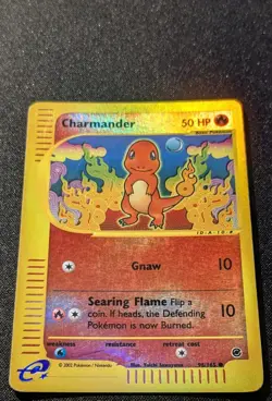 Pokemon EXPEDITION - #98/165 Charmander - Reverse Holo - ENG - Moderately Played - Image 4