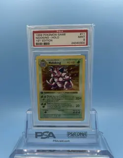 Nidoking 11/102 1st Edition Base Set Shadowless Holo Pokemon PSA 9 - Image 1