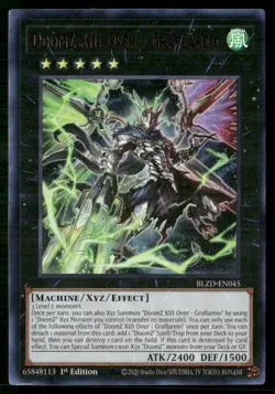 DoomZ XIII Over - Graflareio BLZD-EN045 Ultra Rare Yu-Gi-Oh 1st Edition NM - Image 1