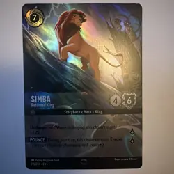 Simba: Returned King N/M Enchanted 215/204 The First Chapter Disney Lorcana Eng - Image 1