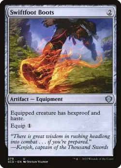 Swiftfoot Boots - Starter Commander Decks SCD - MTG - NM Magic - 279 U - Image 1