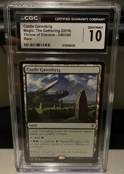 2019 MTG Throne Of Eldraine Castle Garenbrig #240 CGC 10 - Image 1