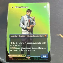Bruce Banner #0359 Borderless MTG Marvel Super Heroes Foil EN Mythic NM - Image 1