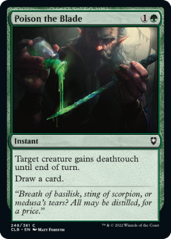 MTG Poison the Blade - Foil NM-Mint Commander Legends: Battle for Baldur's Gate - Image 1
