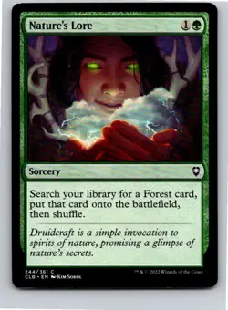 Magic the Gathering Nature's Lore Commander Legends Battle for Baldur's Gate MTG - Image 1