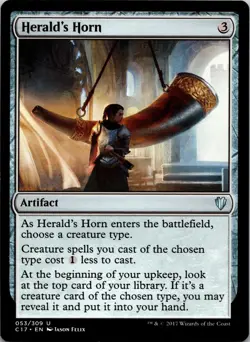 Herald's Horn 53 Uncommon Commander 2017 MTG Near Mint - Image 1