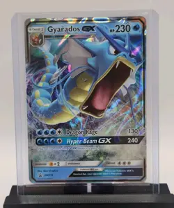 2019 Pokemon TCG Hidden Fates Gyarados GX SM212 Black Star Promo LP - Image 2