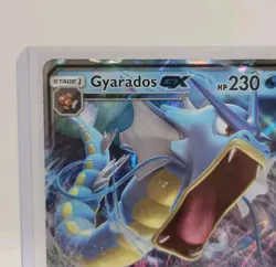 2019 Pokemon TCG Hidden Fates Gyarados GX SM212 Black Star Promo LP - Image 3