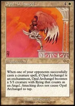 [1x] Opal Archangel Played, English Urza's Saga MTG Magic - Image 1