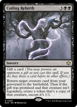 x4 Coiling Rebirth BLB Bloomburrow MTG 86 RARE M/NM 4x - Image 1