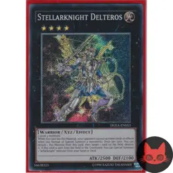 Yugioh Stellarknight Delteros DUEA-EN053 Secret Rare NM - Image 1