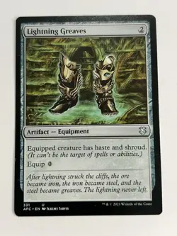 Lightning Greaves - MTG - Commander: Adventures in the Forgotten Realms - Image 1