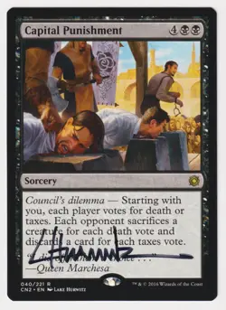 Signed Capital Punishment MP Conspiracy: Take the Crown Artist Lake Hurwitz MTG! - Image 1