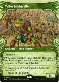 Valley Mightcaller (Showcase) 326 R Bloomburrow NM MTG - Image 1