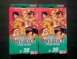 One Piece TCG Starter Deck ST-30 Luffy and Ace English 2 Sealed Boxes - Image 1